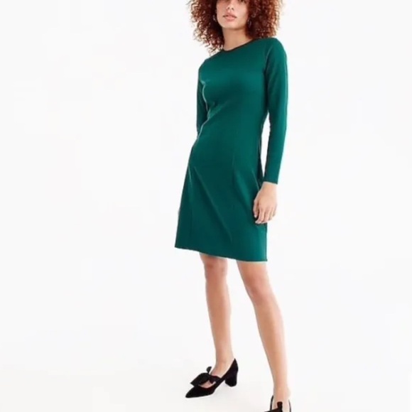 J Crew Black Long Sleeve Sheath Dress - Picture 2 of 7
